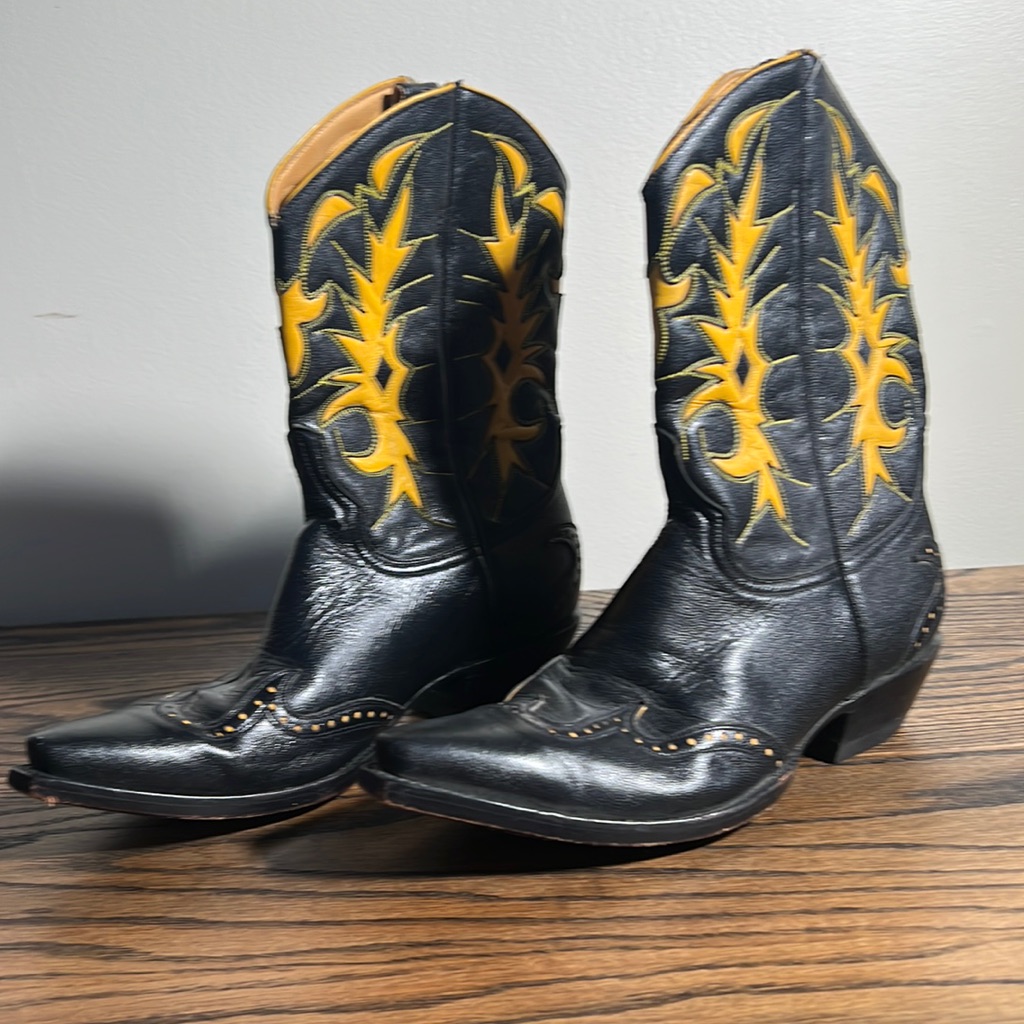 Authentic Leather Cowboy Boots Great Condition